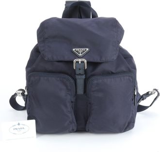 Prada Navy Nylon Backpack (Pre-Owned)