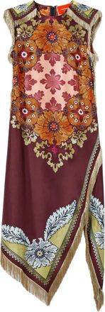 La DoubleJ Abito asimmetrico a fiori - Marrone