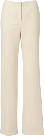 Raquel Diniz Broeken, Dames, Beige, M, Leer, Raquel Diniz Broek Wit