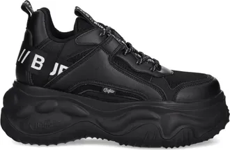 Buffalo Sneakers Blader Matcha con suola chunky - Nero