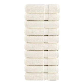 Berkfield Home Premium Shower Towels SOLUND 10 pcs Cream 70x140 cm 600 gsm
