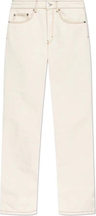 Ami Broeken, Heren, Beige, W29, Katoen, Broek met logo