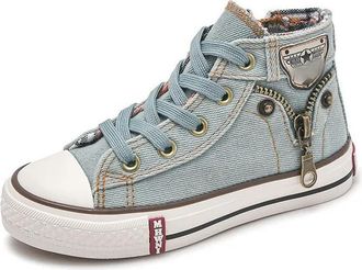 Generic ZBDP Childrens High-top Canvas Shoes Boys Baby Shoes Graffiti Spring Autumn Girls ShoesNon-Slip Sneakers Gray