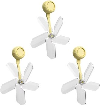 OEM Juego De 3 Deflectores De Aire Acondicionado Ajustables - Amarillo