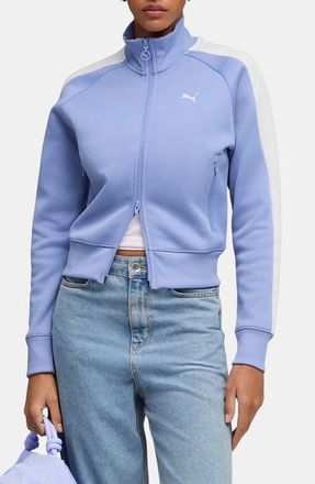 Puma T7 Always On Short Track Jacket in Intense Lavender at Nordstrom, Size X-Small