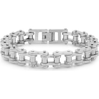 HMY Jewelry Bicycle Chain Bracelet in Silver at Nordstrom Rack