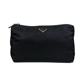 Prada Pre-owned Clutches, female, Black, Size: ONE SIZE Pre-owned Vintage Handbag