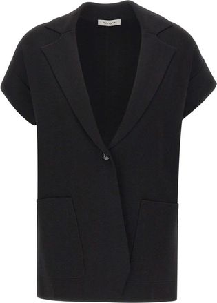 KANGRA Jassen Black - Dames - Blazers - Zwart - M - Leer - Jassen
