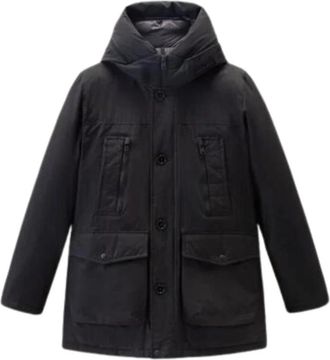 Woolrich Zwarte Parka Jas Aw 23 - Heren - Winterjassen - Zwart - S - Jassen