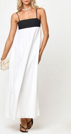L*Space Raveena Cotton Cover-Up Maxi Dress in Black/Cream at Nordstrom, Size X-Small