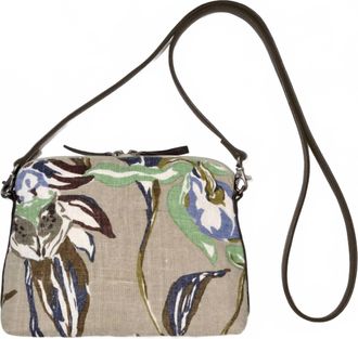 Epice Womens Meadow Orchids Crossbody Bag In Umbra
