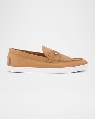 Christian Louboutin Men & apos;s Chambeliboat Leather Slip-On