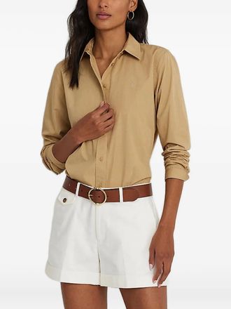 Lauren Ralph Lauren logo-embroidered shirt - Neutrals