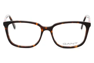 GANT GA3278 Tortoiseshell Rectangular Eyeglasses - Brown