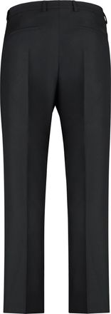 Gucci Mens Wool Blend Twill Bush Trousers Black Viscose Chinos