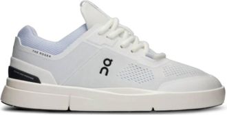 On Womens The Roger Spin Sneaker In White Heather