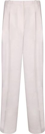 Iro Straight Broeken - Dames - Straight fit broeken - Wit - 2XS - Leer - Broeken