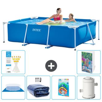 Intex Piscina Con Estructura Rectangular - 220x150x60 Cm - 7-piezas S123