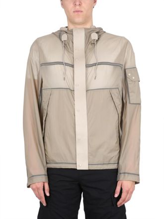 Ten c Beige Solid Hood Jackets