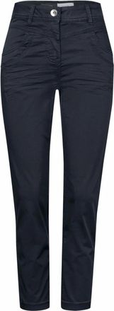 Cecil Scarlett Washed Broek - Dames - Broeken - Zwart - Maat: W32 L26 Katoen