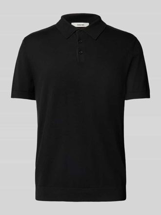 Selected Regular Fit Poloshirt aus reiner Baumwolle Modell BERG in Black, Gr&ouml;&szlig;e XL