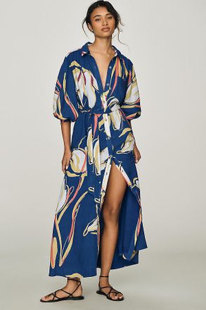 Maeve Mona Linen Shirt Dress by Maeve