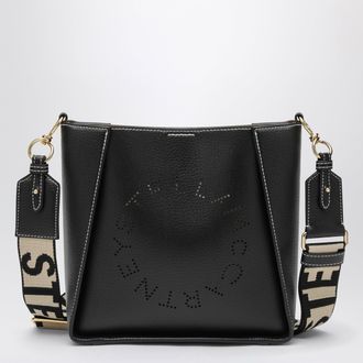 Stella McCartney Square black crossbody bag with logo