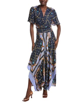 Maje Flutter Maxi Dress