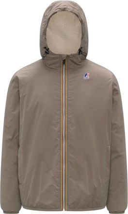 K-Way Le Vrai 4.0 Claude Orsetto Jas - Heren - Regenjassen - Beige - M - Leer - Jassen