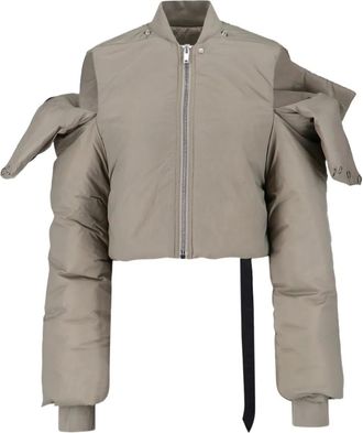 Rick Owens Piumino con zip - Toni neutri