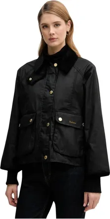 Barbour Dames, Jassen, Zwart, Maat: 2XL Katoen