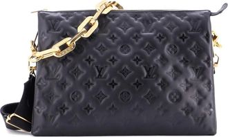 Louis Vuitton Coussin Bag Monogram Embossed Lambskin MM crossbody bag - Zwart