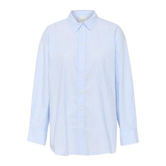 Part Two Blue Stripe SavannaPW Shirt - female - Part Two - Shirts - Blue - 3XL - Blouses & Shirts