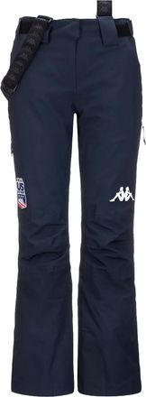 Kappa asdjustable dtraps logo trousers - women - Polyester/Elastane/Polyester - M - Blue