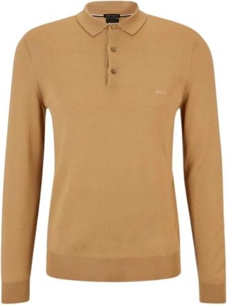 HUGO BOSS Polo Knit Bono-L - Heren - Polos - Beige - 2XL - Tops
