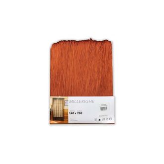 Trade Shop Trade Shop - Cortina Divisoria Decorativa Para Interiores De 140 X 290 Cm Con Hilos Sombreados - Orange