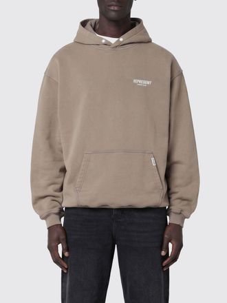 Represent Felpa con cappuccio over in cotone con logo