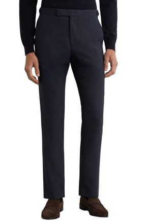 Reiss Fibre Wool Dress Pants in Airforce Blue at Nordstrom, Size 36