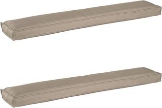 vidaXL Pallet Cushion Set 2 pcs Taupe 200 x 40 x 8 cm Oxford fabric vidaXL