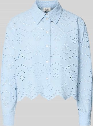Only Regular Fit Hemdbluse aus reiner Baumwolle Modell VALAIS in Hellblau, Gr&ouml;&szlig;e XS
