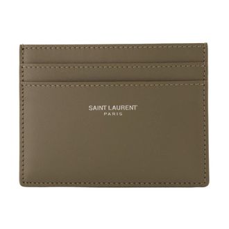 Saint Laurent Wallets & Cardholders, male, Green, Size: ONE SIZE Paris Card Case