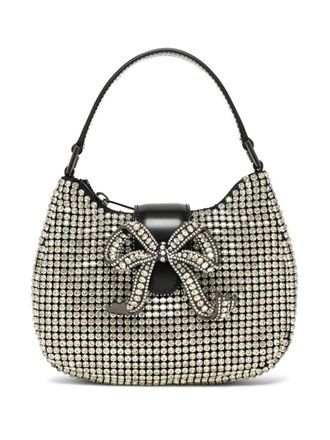 Self Portrait Borsa tote con decorazione di strass - Argento