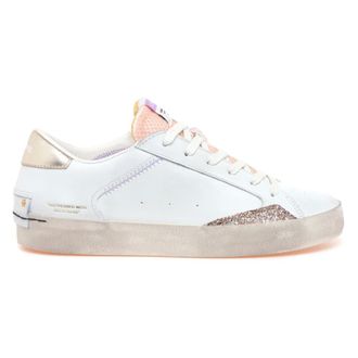 Crime London Distressed Sneaker - female - Crime London - Sneakers - White - 4 UK - Shoes