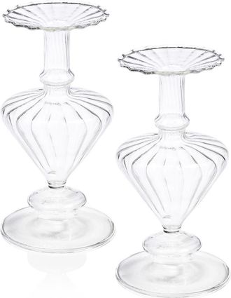 Zodax Pompidou Set of 2 Glass Vases in Clear at Nordstrom Rack