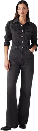 Levi's Dames/Dames Denim Jumpsuit (Zwart)