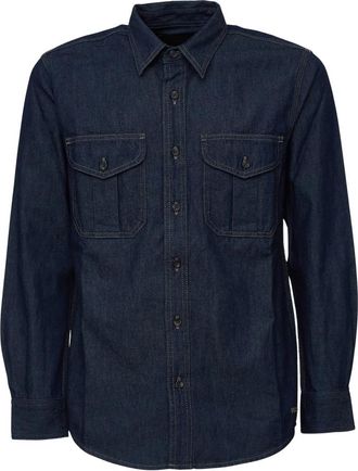 Filson Denim Guide Shirt - Heren - Spijkeroverhemden - Blauw - S - Denim - Overhemden