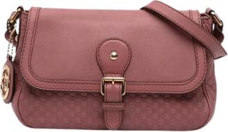 Gucci Pre-owned Cross Body Bags, female, Pink, Size: ONE SIZE Pre-owned Vintage Crossbody Bag