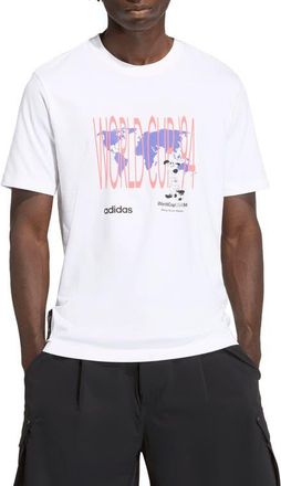 adidas FIFA World Cup 94 Striker Cotton Graphic T-Shirt in White at Nordstrom, Size Xx-Large