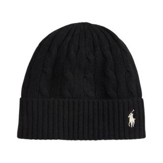 Ralph Lauren Beanies, female, Black, Size: ONE SIZE Ralph Lauren Hats Black
