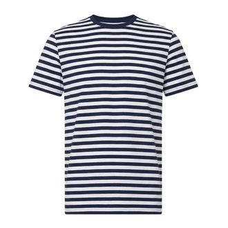 Michael Kors T-Shirts, male, Black, Size: XS Striped Cotton T-Shirt